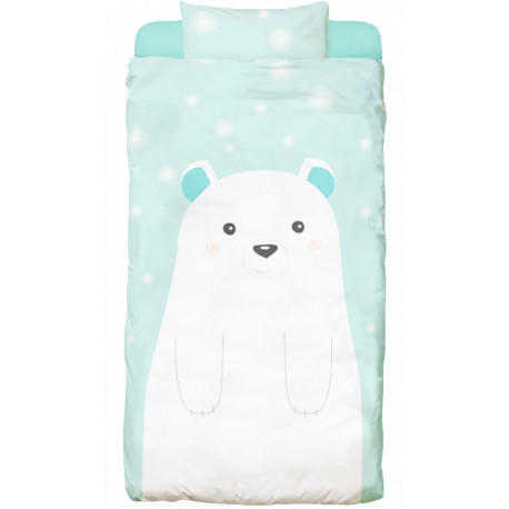 PARURE DE COUETTE+TAIE BOREALE